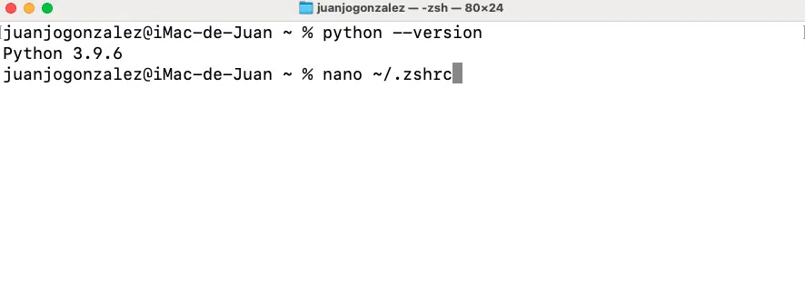 Gu&iacute;a paso a paso para instalar Python en Mac