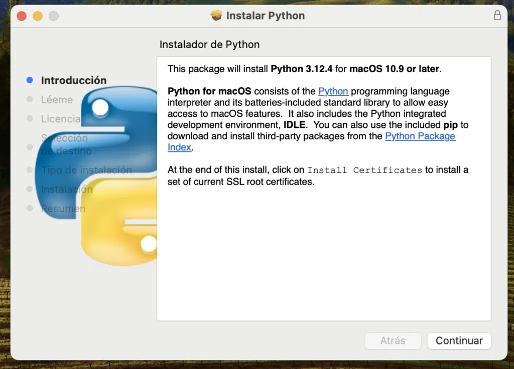 Gu&iacute;a paso a paso para instalar Python en Mac