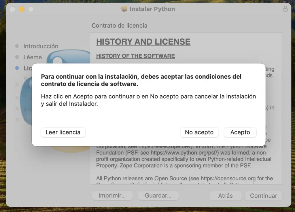 Gu&iacute;a paso a paso para instalar Python en Mac