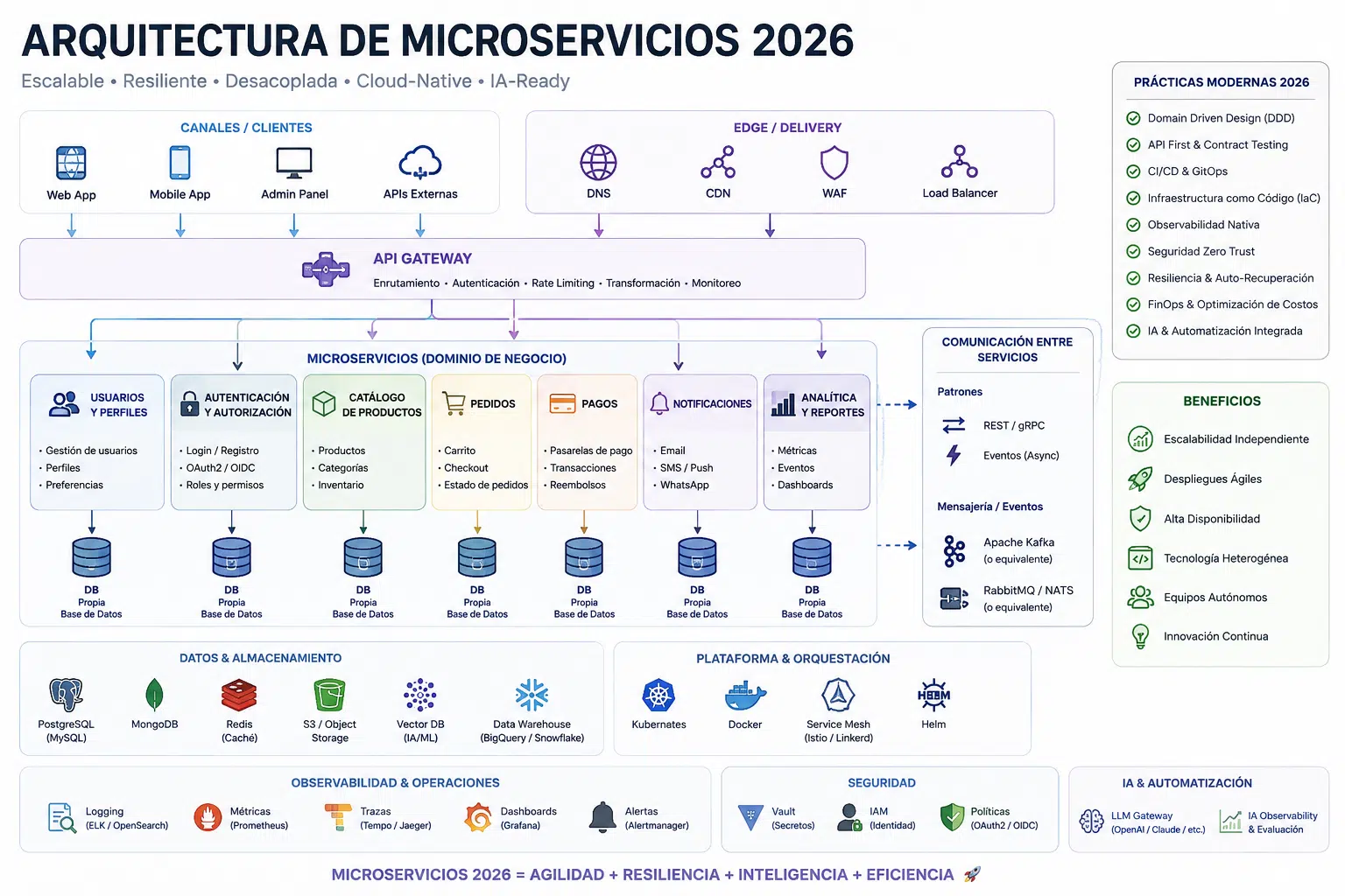 arquitectura de microservicios 2026